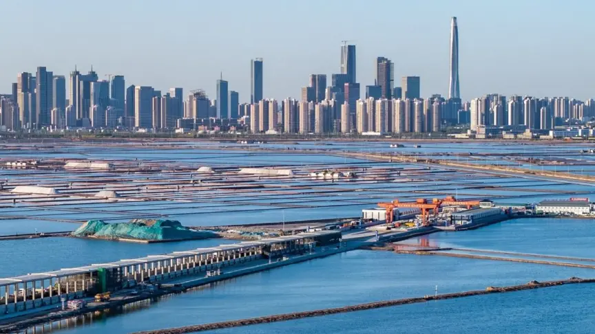 Строительство тоннеля Tianjin-Weifang под рекой Хайхэ 3
