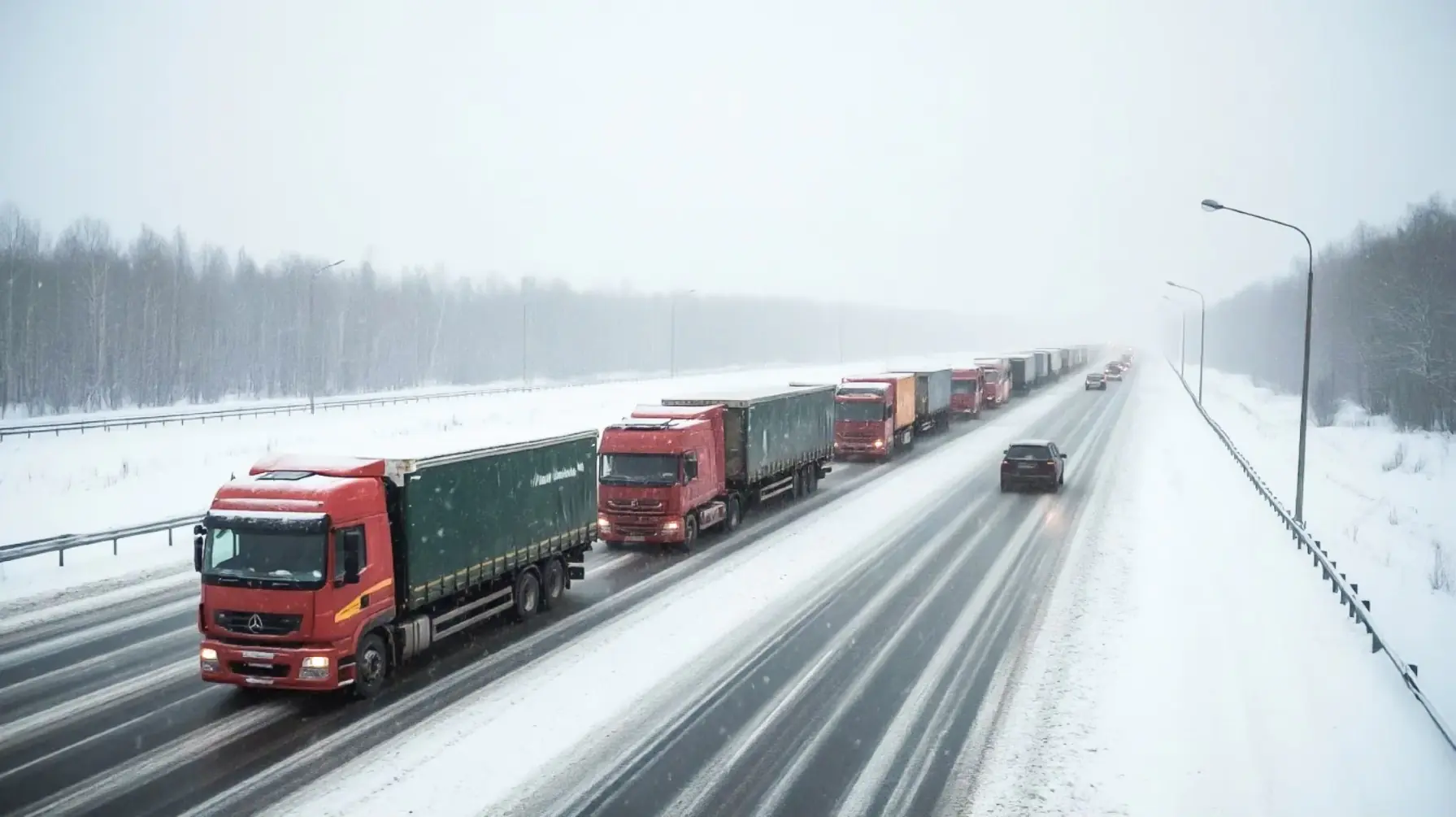Приморские метели замедляют логистику